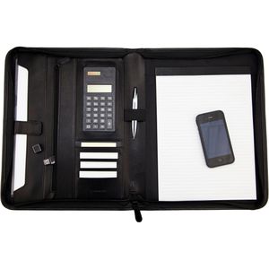 Produktbild für Schreibmappe Monolith 2881 schwarz, Kunstleder