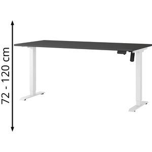 Produktbild für Schreibtisch Germania Profi 3.0, 8025-569, graphit / weiß