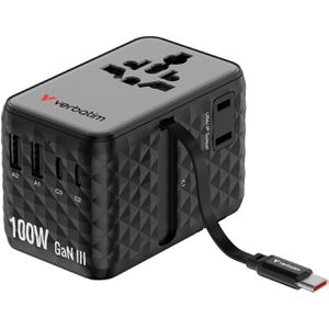 Reiseadapter Verbatim Charge n Travel, GaN III, 100W