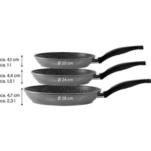 Produktbild für Pfanne STONELINE 12296, Ø 20 / 24 / 28cm