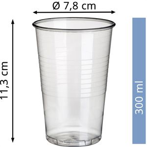 Produktbild für Trinkbecher Papstar 16130, transparent, PP