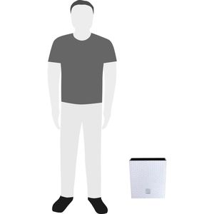 Produktbild für Übertopf Prosperplast Rato Low, weiß, 32 x 33 x 32 cm