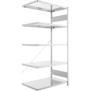 Anbauregal META-Regalbau 20088741, 5 Metallböden