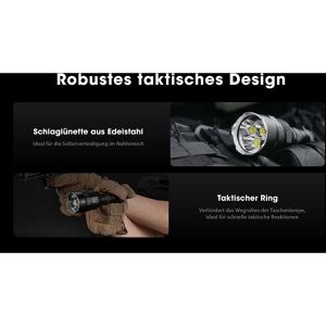 Produktbild für Taschenlampe Nitecore TM9K, LED, aufladbar