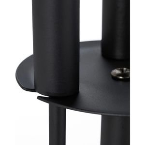 Produktbild für Kaminbesteck Relaxdays 10028775, aus Metall, schwarz, 4-teilig