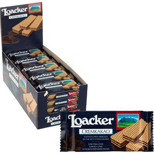 Waffeln Loacker Classic Cremkakao, Waffelschnitte