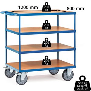 Produktbild für Tischwagen Fetra 2443, aus Metall &amp; Holz