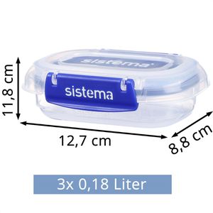 Produktbild für Frischhaltedose Sistema Klip it Plus, aus Kunststoff
