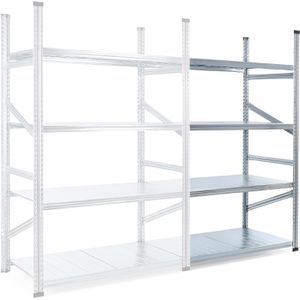 Anbauregal GEWE 712A4R, 4 Metallböden