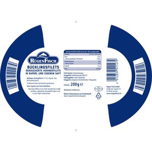Produktbild für Fischkonserve RügenFisch Bücklingsfilets