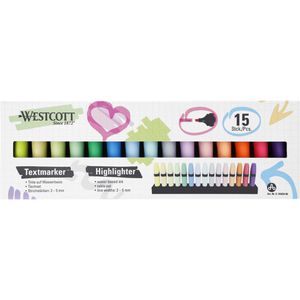 Produktbild für Textmarker Westcott E-744254 00, 15 Stück