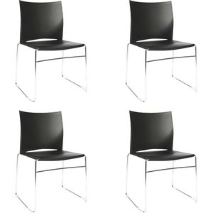 Produktbild für Besucherstuhl Topstar W-Chair, CH490 0, stapelbar