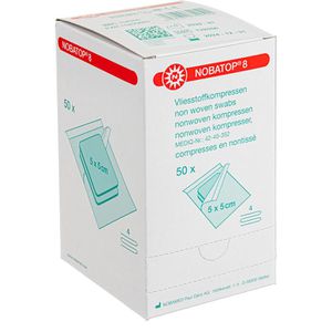 Produktbild für Vlieskompressen Nobamed Nobatop 8, 4-lagig, steril