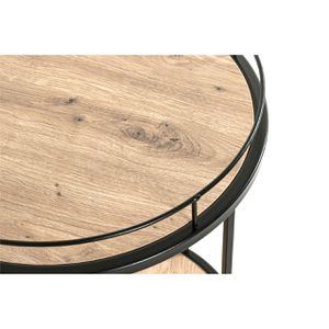 Produktbild für Beistelltisch Haku-Möbel 14906, Sammy X, eiche / schwarz