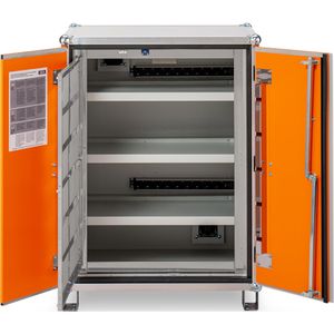 Produktbild für Akku-Ladeschrank CEMO Basic 8/10, mit 18 Steckdosen