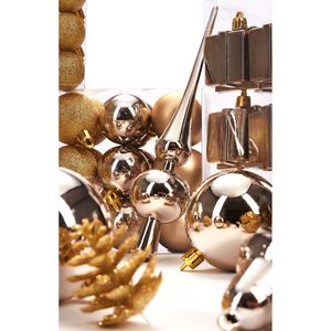Produktbild für Weihnachtskugeln BRUBAKER 8000.16, champagner