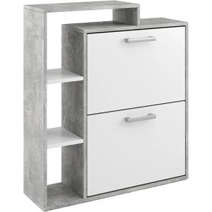 Produktbild für Schuhschrank Vicco Orlando, beton grau / weiß