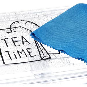 Produktbild für Teebox Relaxdays für Teebeutel, transparent, aus Kunststoff