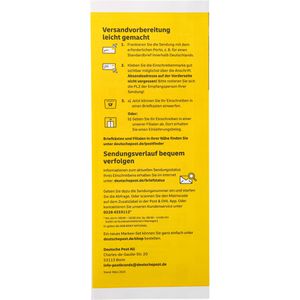 Produktbild für Einschreiben DeutschePost Unterschrift, national