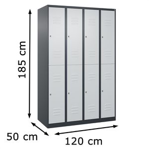 Produktbild für Spind CP-Möbel Classic PLUS, lichtgrau