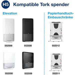Produktbild für Papierhandtücher Tork PeakServe Endlos, 100589, H5, 1-lagig