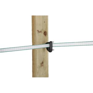 Produktbild für Isolatoren AKO Cavallo, mit Holzgewinde, Band-Eckisolator
