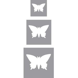 Produktbild für Motivstanzer Rayher 69104000 Schmetterling 3er Set