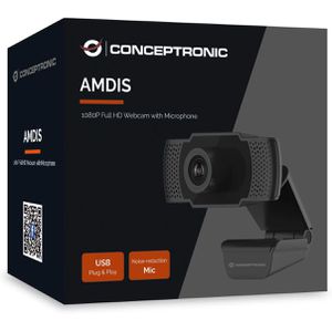 Produktbild für Webcam Conceptronic AMDIS03B, schwarz