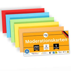 Moderationskarten perfect-line Intensiv, 250 Stück