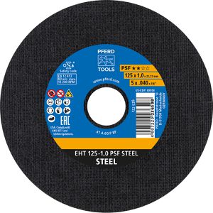Trennscheibe PFERD-TOOLS PSF STEEL, Bohrungs-Ø 22,23 mm