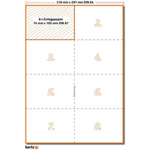 Karteo Einsteckschilder P20-1600-E-0-B, für Namensschilder, 105 x 74mm, 80 Stück , 80 Stück