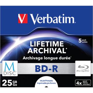 Produktbild für Blu-ray-Rohlinge Verbatim 43823, bedruckbar, M-Disc