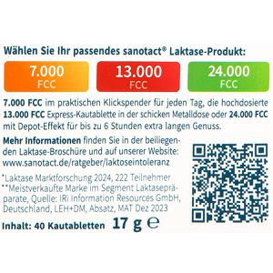 Produktbild für Laktase Sanotact 13.000 FCC