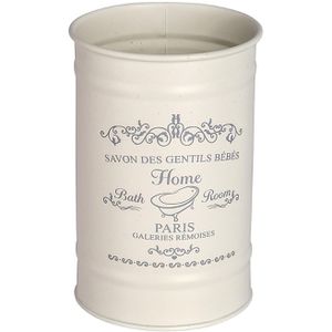 Produktbild für Zahnputzbecher Wenko Home, creme, aus Metall