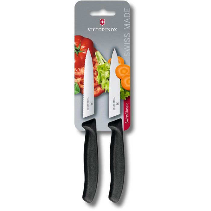 Victorinox Gemusemesser Swiss Classic 6.7793.B schwarz Edelstahl Set 2 teilig Bottcher AG