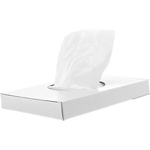 Produktbild für Hygienebeutel Satino 331560, HB1, weiß, Folie