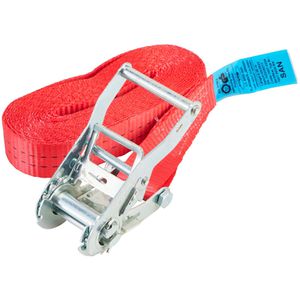 Produktbild für Spanngurt Sandax rot, mit Ratsche