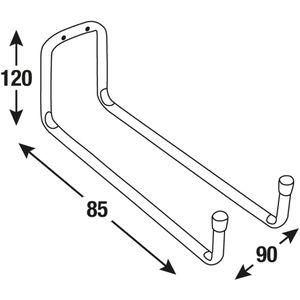 Produktbild für Wandhaken Connex DY222024, Metall