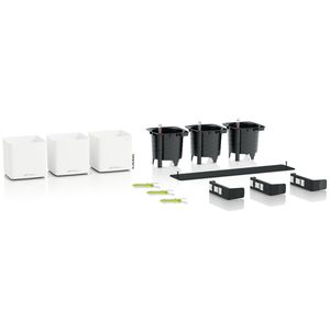 Produktbild für Übertopf Lechuza Green Wall Home Kit, weiß matt, 14x14x14cm