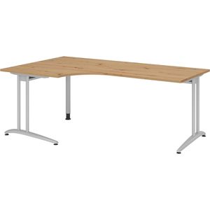 Schreibtisch Hammerbacher B-Serie, asteiche / silber