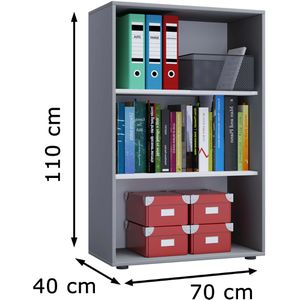 Produktbild für Aktenregal VCM Lona XL, 913922, aus Holz