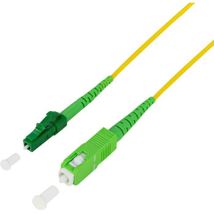 LogiLink LWL-Patchkabel FPSLS10 Glasfaser, 10 – Simplex, SC/APC-LC/APC Böttcher m, OS2, 9/125µ, AG Singlemode