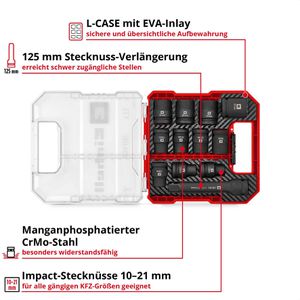 Produktbild für Steckschlüssel Einhell Impact 109283, 12-teilig