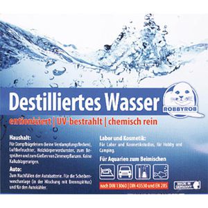 Robbyrob Destilliertes-Wasser UV-bestrahlt, chemisch rein, demineralisiert,  Fass, 2 x 200 L – Böttcher AG