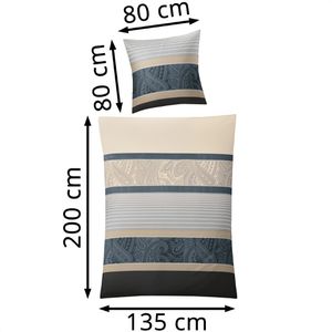 Produktbild für Bettwäsche Kleine-Wolke Cambridge, Taupe, Satin