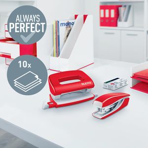 Produktbild für Locher Leitz 5561-20-26, NeXXt WOW Mini, rot