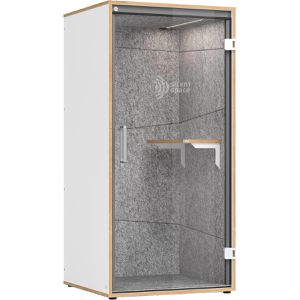 Produktbild für Telefonbox Hammerbacher SilentSpace, grau / weiß