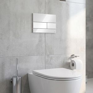 Produktbild für Betätigungsplatte TECE TECEsquare 9240800, aus Glas, für WC