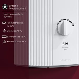 Produktbild für Durchlauferhitzer AEG DDLE Basis 222390, druckfest