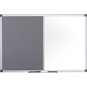 Kombitafel Bi-Office Maya XA1228170, 2 in 1, grau / weiß